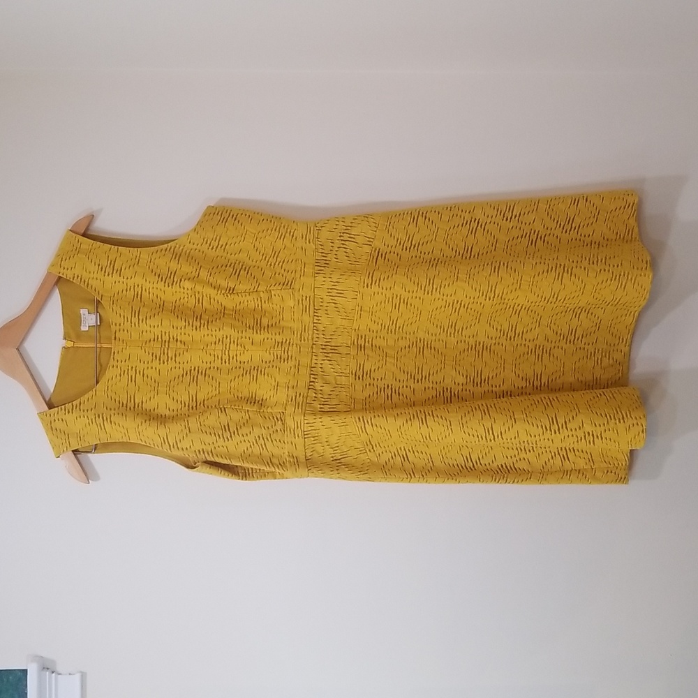 J. Crew | 14 | Yellow A-Line Laser Cut Dress